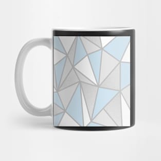 Grey & Blue Geo Mug